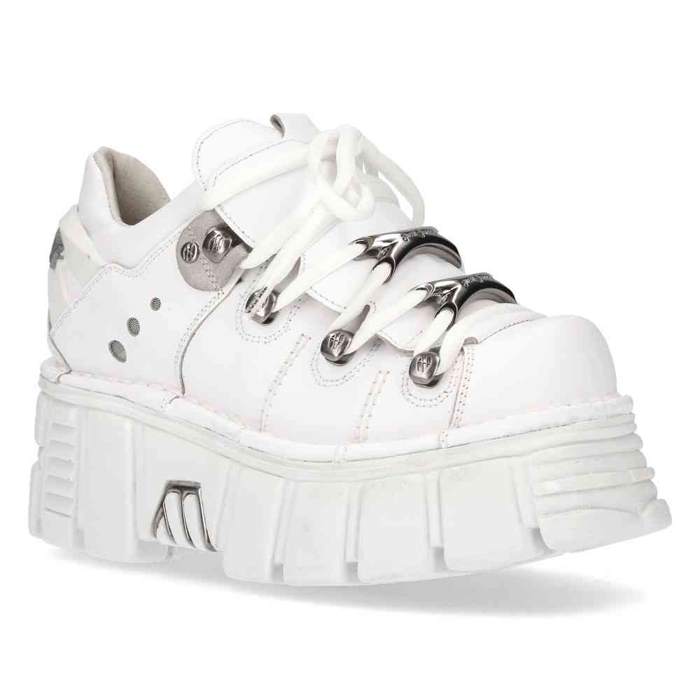 New Rock - M-120N-S14 Bottes de plate-forme - Blanc
